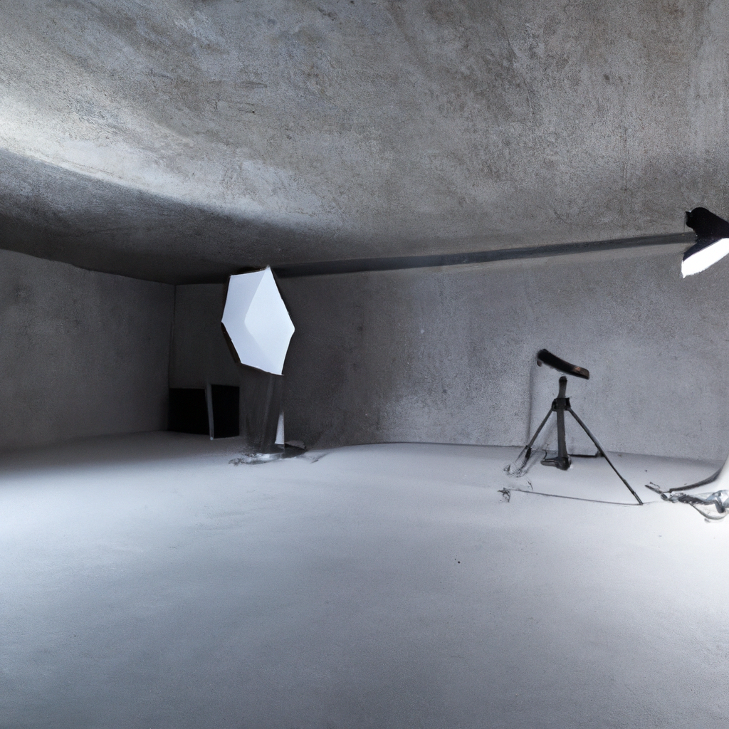 Studio photo minimaliste avec lumière douce et vue océanique dans les îles