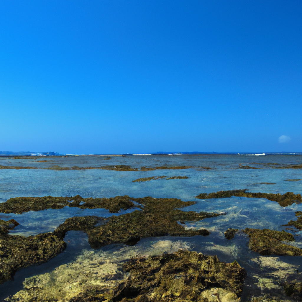 Rivage minimaliste à Wallis-et-Futuna avec récif