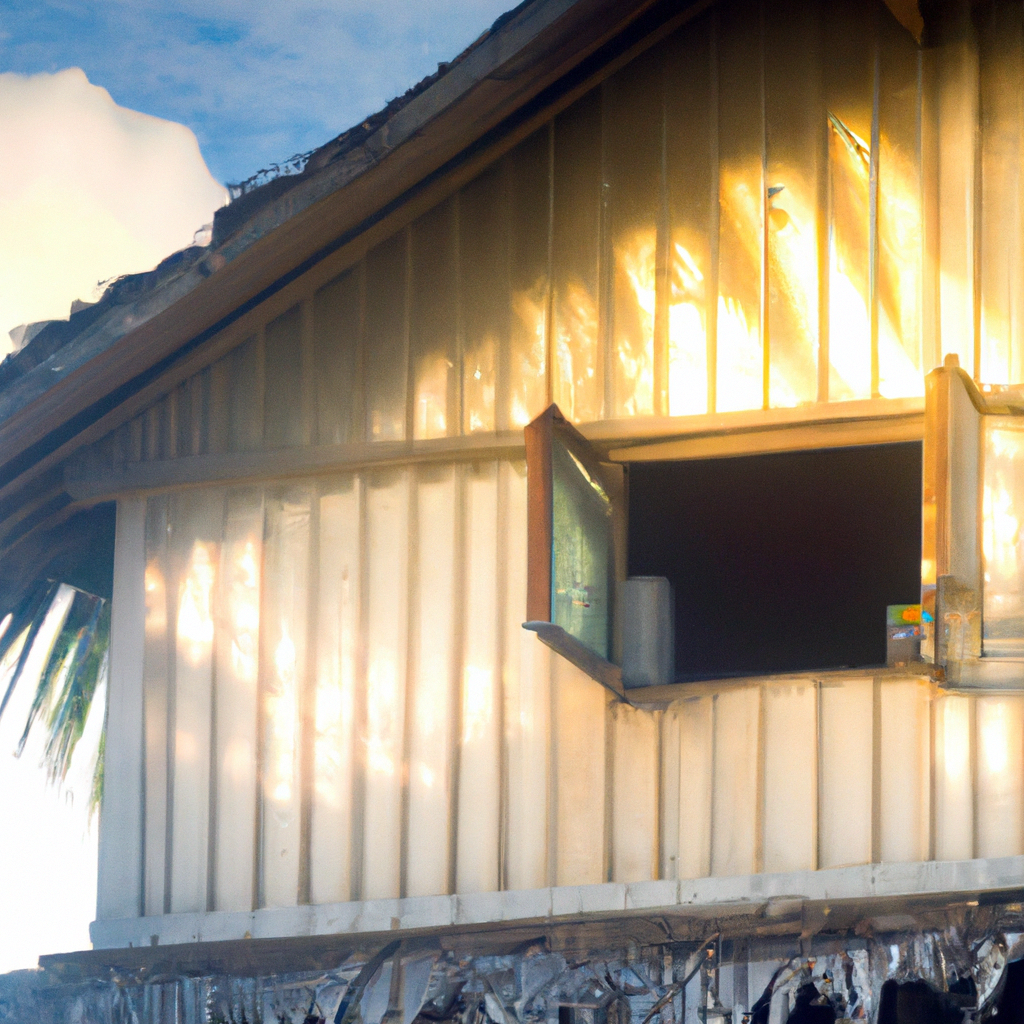 Maison traditionnelle Fale, scène minimaliste
